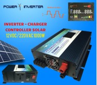 INVERSOR CARGADOR CONTROLADOR SOLAR 12VDC/220VAC 1000W MDF
